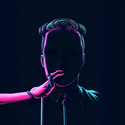 vector art,vector illustration,vector graphic,spotify icon,neon lights,pyro,edit icon,portrait background,vector image,pink vector,twitch icon,dj,tiktok icon,neon light,wpap,black background,on a transparent background,digital art,fan art,neon arrows
