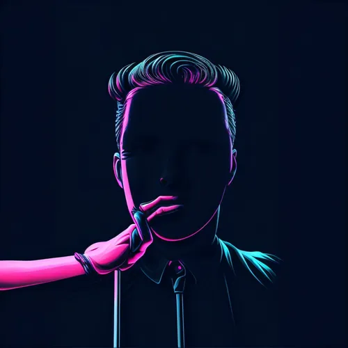 LA MISMA IMAGEN PERO CON MEJOR RESOLUCION completamente vectorizada
,vector art,vector illustration,vector graphic,spotify icon,neon lights,pyro,edit icon,portrait background,vector image,pink vector,