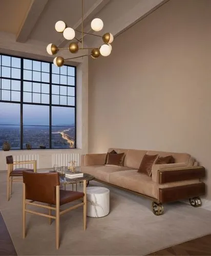 take a 32K high resolution of photo.,an abstractly shaped room with high ceilings and view outside,hoboken condos for sale,apartment lounge,penthouses,homes for sale in hoboken nj,sky apartment,modern