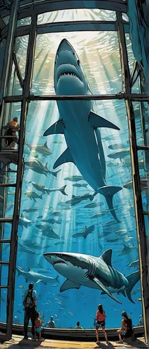 aquarium,aquarium decor,aquariums,dolphinarium,otaru aquarium,captivity,marine tank,aquarium inhabitants,ozeaneum,acquarium,house of the sea,the dubai mall entrance,will free enclosure,underwater playground,underwater world,sharks,mural,shark,giant dolphin,dolphin show,Illustration,American Style,American Style 09