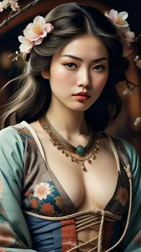 oriental painting,asian woman,daiyu,japanese woman,diaochan,oriental girl