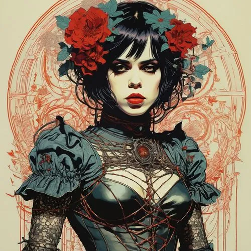 viveros,baroness,victoriana,rossmo,kommuna,fairuza,Illustration,Paper based,Paper Based 19