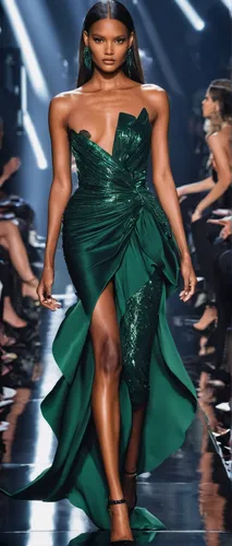 tiana,green dress,cuban emerald,emerald,runway,spinach,collard greens,plus-size model,green mermaid scale,woman frog,a woman,dark green,african american woman,kim,green paprika,woman walking,emerald lizard,black woman,in green,diet icon,Photography,Fashion Photography,Fashion Photography 09