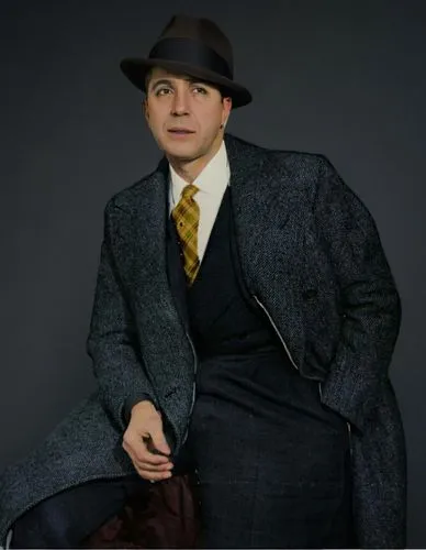 borsalino,slacks,fedora,enrico caruso,korngold,oistrakh,Short Back and Sides,Sack Coat,Pure Color,Black