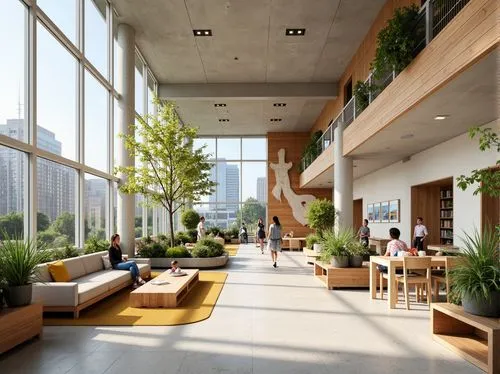 wintergarden,atriums,daylighting,modern office,songdo,schulich,bridgepoint,gensler,roof garden,snohetta,tishman,school design,costanera center,penthouses,ohsu,office buildings,shenzhen vocational college,safdie,hudson yards,capitaland