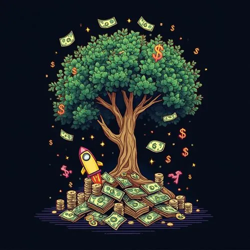 penny tree,threadless,moneytree,money tree,kazooie,bird kingdom