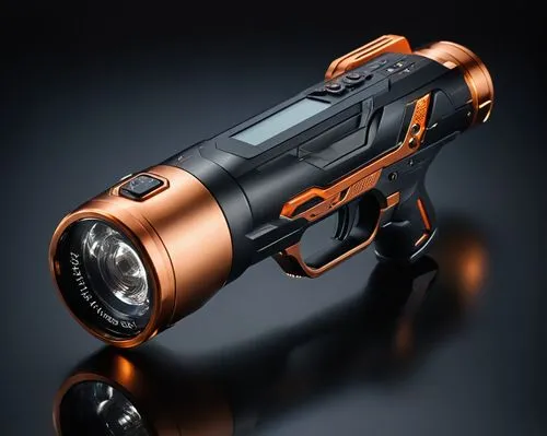 tactical flashlight,hawkmoon,a flashlight,grafer,astrascope,tower pistol,Photography,General,Cinematic