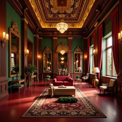 royal interior,victorian room,ornate room,chateau margaux,russborough,villa cortine palace,ritzau,brodsworth,wade rooms,entrance hall,danish room,sitting room,cliveden,lanesborough,harlaxton,highclere castle,hallway,anteroom,parlor,holyroodhouse