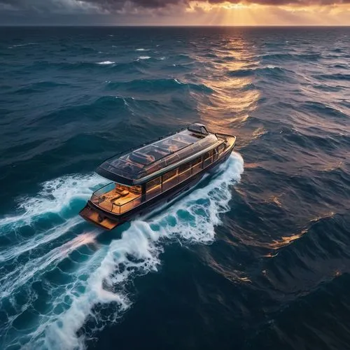 austal,mailboat,old wooden boat at sunrise,at sea,sea fantasy,boat on sea,Photography,General,Commercial