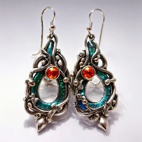 enamelled,earrings,jewelry florets,gift of jewelry,art nouveau frames,earring,semi precious stone,grave jewelry,art nouveau design,jewelry making,christmas jewelry,house jewelry,women's accessories,art nouveau,jewelry,semi precious stones,genuine turquoise,princess' earring,ornaments,watercolor women accessory