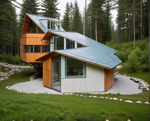 cubic house,house in the mountains,cube house,house in mountains,timber house,inverted cottage,Photography,General,Realistic