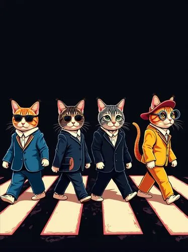 suiters,tuxedoes,quartet,mafia,pussycats,maometto,Photography,General,Realistic