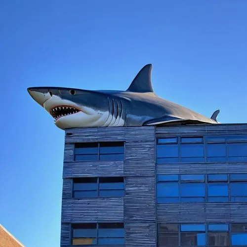 mayshark,temposhark,loanshark,megalodon,ijaws,shark,great white shark,tigershark,carcharodon,otaru aquarium,jaws,sharklike,nanaimo,houndshark,tilikum,wireshark,odu,sharky,sharks,carcharhinus,Unique,3D,Modern Sculpture