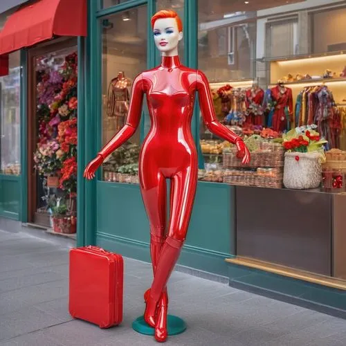artist's mannequin,zentai,a wax dummy,mannequin,manakins,neon body painting,manikin,lady in red,man in red dress,wooden mannequin,paris shops,manakin,mannequins,latex,rubber doll,shopwindow,articulated manikin,shopping icon,woman shopping,bodypaint,Photography,General,Realistic