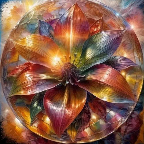 cosmic flower,kaleidoscope art,magic star flower,flower of life,metatron's cube,netburst