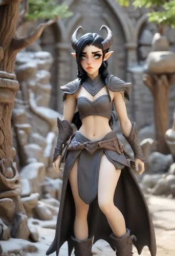 dark elf,vayne,karpas,filia,kerincsiz,vax figure,Digital Art,Clay