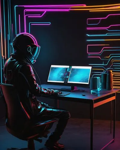 computer room,cyber,cyberpunk,computer desk,neon human resources,working space,cyberspace,computer workstation,copy space,computer art,computer,man with a computer,spaceship space,barebone computer,copyspace,futuristic,ufo interior,computer addiction,scifi,out space,Conceptual Art,Graffiti Art,Graffiti Art 12