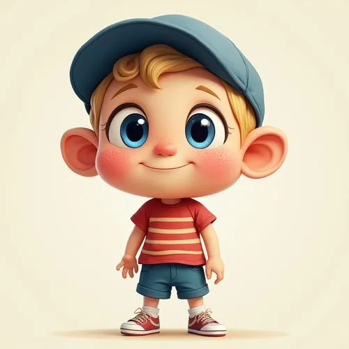 cute cartoon character,lucas,newsboy,cute cartoon image,sandmann,kids illustration