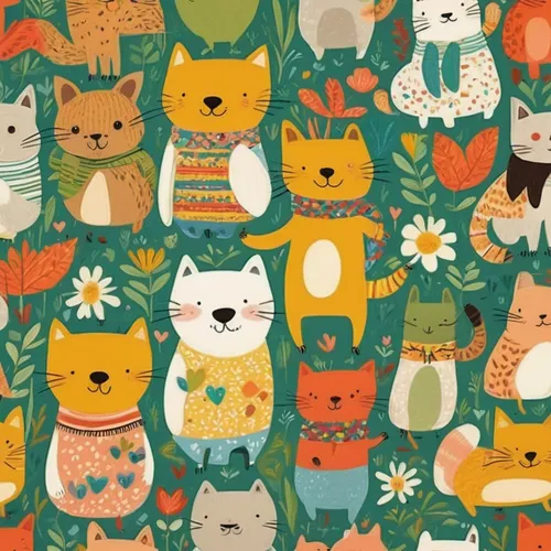 seamless pattern,seamless pattern repeat,owl pattern,background pattern,woodland animals,forest animals,christmas pattern,vintage cats,fall animals,summer pattern,vintage wallpaper,retro pattern,whimsical animals,memphis pattern,owl background,winter animals,kimono fabric,hippie fabric,animal stickers,autumn pattern,Art,Artistic Painting,Artistic Painting 25