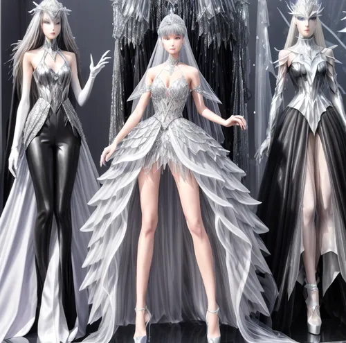 bridal clothing,wedding dresses,silver wedding,ice queen,designer dolls,the snow queen,white rose snow queen,fashion dolls,wedding dress train,suit of the snow maiden,ice princess,angels of the apocal