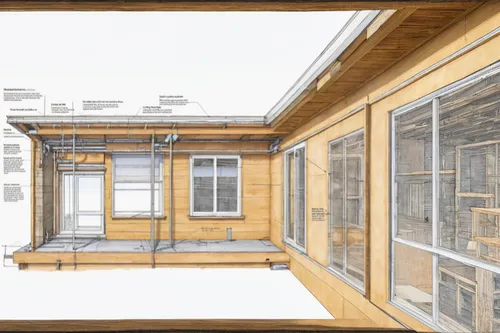 prefabricated buildings,house drawing,assay office in bannack,wooden frame construction,core renovation,thermal insulation,wooden windows,frame drawing,bannack assay office,3d rendering,framing square