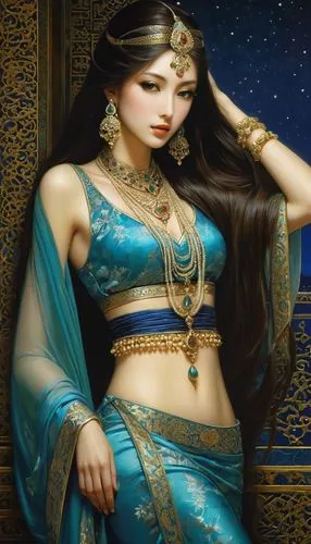 mastani,radha,gandhari,bellydance,arundhati,jodha,Illustration,Realistic Fantasy,Realistic Fantasy 08