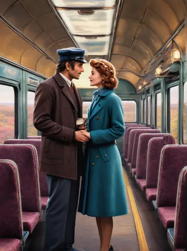 vintage man and woman,passengers,allied,the girl at the station,vintage boy and girl,train ride,forties,railway carriage,the train,streetcar,red heart on railway,fifties,casablanca,beamish,queensland rail,railroads,austin cambridge,last train,50's style,50s,Conceptual Art,Daily,Daily 28