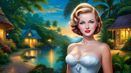 connie stevens - female,the blonde in the river,marylyn monroe - female,cartoon video game background,maureen o'hara - female,amazonica,landscape background,pin ups,pin-up girl,marilyn monroe,tinkerbell,background ivy,ninfa,retro pin up girl,florinda,cuba background,gardenia,mermaid background,retro pin up girls,art deco background