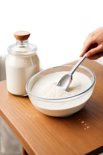 flour scoop,whipping cream,yoghurt production,béchamel sauce,coconut oil on wooden spoon,tahini,pancake batter,cookware and bakeware,strained yogurt,white cake mix,all-purpose flour,aquafaba,mixing bowl,crème anglaise,mortar and pestle,baking equipments,grain milk,knead,whole-wheat flour,cream topping,Illustration,Japanese style,Japanese Style 05