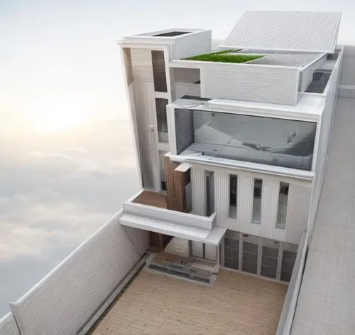 sky apartment,block balcony,penthouses,3d rendering,cubic house,sky space concept,Common,Common,Photography