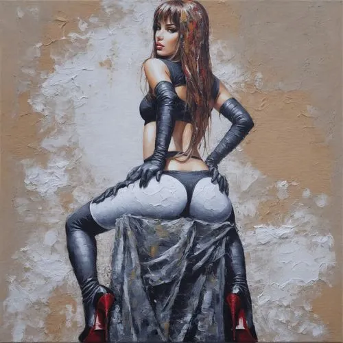 viveros,coquette,art painting,painted lady,chalk drawing,italian painter,Conceptual Art,Graffiti Art,Graffiti Art 02