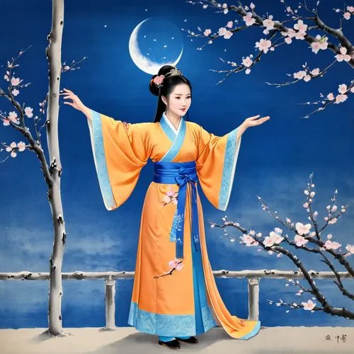 chuseok,hanfu,geiko,maiko,kunqu,gisaeng,geishas,ugetsu,heian,the plum flower,daiyu,oriental painting,kyudo,japanese woman,oriental princess,japanese art,seimei,yimou,sanxia,plum blossoms,Unique,Design,Blueprint