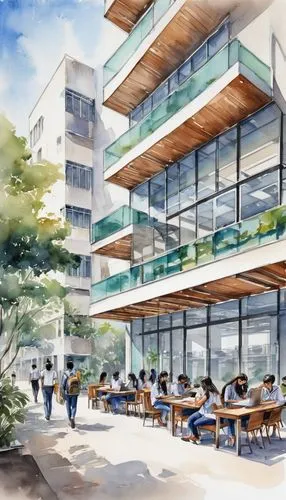 renderings,technion,ucsd,residencial,neutra,esade,wintergarden,cohousing,harborside,watercolor cafe,masdar,calpers,habitaciones,sketchup,revit,essec,penthouses,rfq,bridgepoint,daylighting,Illustration,Paper based,Paper Based 25