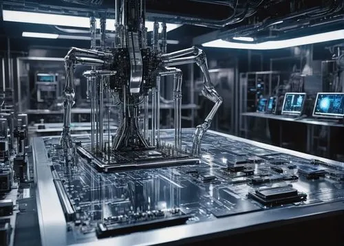 replicators,chemical laboratory,laboratory,laboratorium,cyberdyne,cryobank,bioprocessing,distillation,laboratories,weyland,europacorp,oscorp,supercomputer,radiopharmaceutical,supercritical,orac,engine room,industrial robot,data center,epitaxy,Illustration,Black and White,Black and White 34