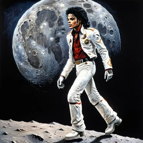 moon walk,the king of pop,michael joseph jackson,michael jackson,thriller,michael,violinist violinist of the moon,smooth criminal,moon landing,purple moon,the moon,phase of the moon,blue moon,big moon,moonlight,moon,spaceman,super moon,i'm off to the moon,moon phase,Illustration,Realistic Fantasy,Realistic Fantasy 33