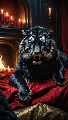 canis panther,krampus,lion - feline,forest king lion,panther,head of panther,ursa,anthropomorphized animals,werewolf,maincoon,cheshire,leopard's bane,candle wick,the fur red,cat in bed,big cat,bearskin,werewolves,halloween cat,heraldic animal,Conceptual Art,Fantasy,Fantasy 11