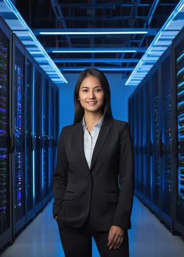 Citrix Xendesktop architecture design, modern data center, rows of server racks, sleek metal frames, glowing blue LED lights, intricate network cables, virtual machines, cloud computing, infrastructur