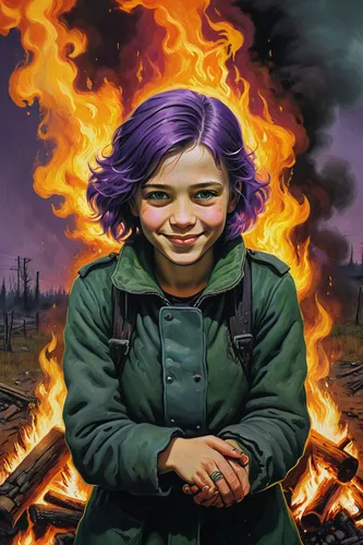 twitch icon,twitch logo,children of war,fire background,purple,city in flames,the conflagration,la violetta,purple background,burning house,nora,apocalyptic,apocalypse,ipê-purple,violet,silphie,cd cover,burned land,arson,free fire,Art,Artistic Painting,Artistic Painting 06