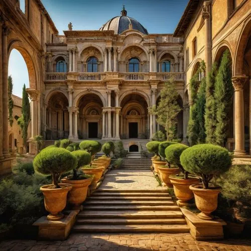 palermo,noto,celsus library,alcazar of seville,alhambra,granada,dolmabahce,sicilia,monastery israel,sicily,umayyad palace,theed,mirogoj,modica,seville,deruta,persian architecture,valletta,janiculum,mdina,Art,Classical Oil Painting,Classical Oil Painting 06