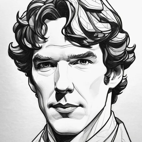 sherlock,benedict,sherlock holmes,benedict herb,twelve,the doctor,holmes,star line art,colouring,screwdriver,line-art,coloring page,stubble,coloring picture,office line art,line art,curls,cartoon doctor,doctor,lokportrait,Illustration,Vector,Vector 06