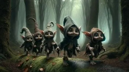 woodland animals,duendes,forest animals,mirkwood,cartoon forest,ewoks