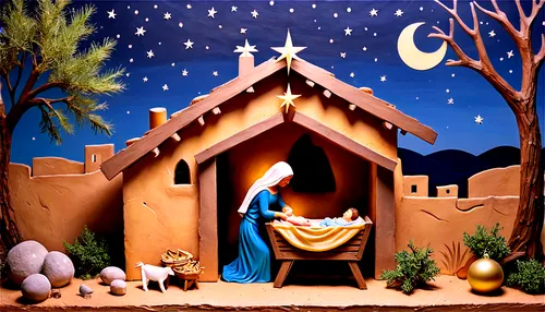 the manger,christmas manger,nativity,christmas crib figures,nativity scene,nativity village,nativity of jesus,christmas scene,birth of christ,natividad,birth of jesus,nativity of christ,the first sunday of advent,the second sunday of advent,posada,first advent,the third sunday of advent,christmas landscape,retablos,advent decoration,Illustration,Realistic Fantasy,Realistic Fantasy 40