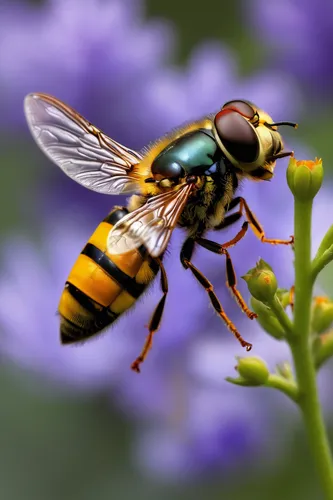 Write a thrilling story featuring a wedge-spot hover fly on a secret mission,hover fly,hornet hover fly,syrphid fly,hoverfly,wedge-spot hover fly,giant bumblebee hover fly,hornet mimic hoverfly,flower