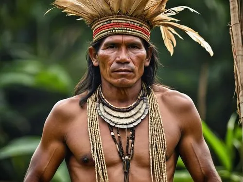 tribal chief,papuan,aborigine,pachamama,anmatjere man,borneo,ancient people,primitive people,tambora,indigenous culture,native american,american indian,the american indian,nomadic people,paraguayian guarani,shaman,war bonnet,amerindien,indian headdress,indigenous,Photography,General,Realistic