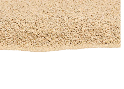 sand texture background, warm beige color, detailed granules, soft focus, shallow depth of field, natural lighting, subtle shadows, horizontal composition, minimalist, realistic, high-resolution detai