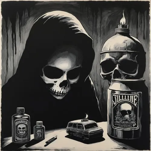 skullduggery,skulduggery,skulked,cultist,totenkopf,skull allover,stargrave,poisoner,occultist,skully,apothecary,skulks,memento mori,ritualist,brubaker,bolland,lich,jack daniels,skulled,skull bones,Illustration,Realistic Fantasy,Realistic Fantasy 33