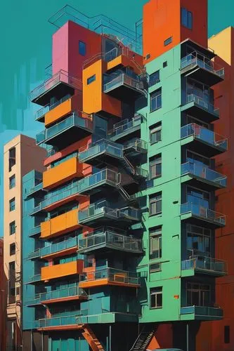 scampia,colorful facade,apartment block,hypermodern,apartments,sedensky,apartment building,multistorey,escala,kimmelman,condos,apartment blocks,colorful city,mvrdv,balconies,apartment complex,an apartment,density,apartment buildings,apartado,Conceptual Art,Fantasy,Fantasy 08