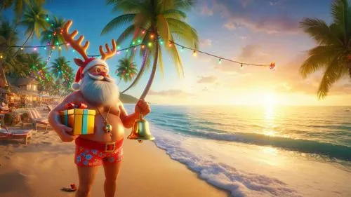 santa claus at beach,christmas on beach,santa claus with reindeer,christmas background,christmasbackground,travelocity,st claus,christmas trailer,christmas island,christmas wallpaper,santa and girl,holidaymaker,santa,santa hanging on christmas tree,cryengine,north pole,reindeer from santa claus,margaritaville,christmas elf,santa claus