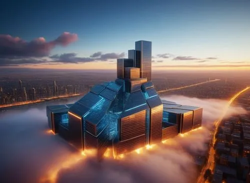 3d render,skyscraper,skycraper,sky apartment,cube background,skyscraper town,the skyscraper,industrial landscape,3d rendering,cube stilt houses,sky space concept,stalin skyscraper,futuristic architecture,cubic,isometric,render,cloud towers,cubes,fantasy city,above the city,Photography,General,Sci-Fi