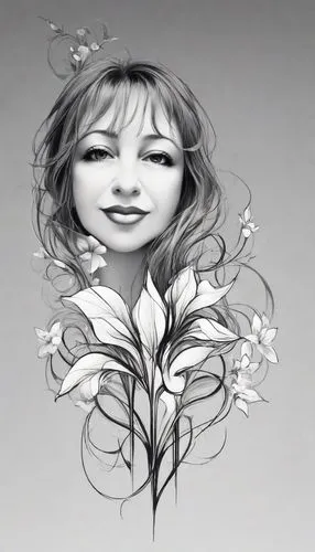 vetorizado preto e branco com incremento rebuscado de flor de lis,mikasuki,googoosh,floricienta,kokia,flower art,cartoon flower,flower drawing,lafourcade,flowers png,flyleaf,lotus art drawing,flower i